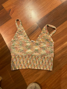 Zara knit crop singlet